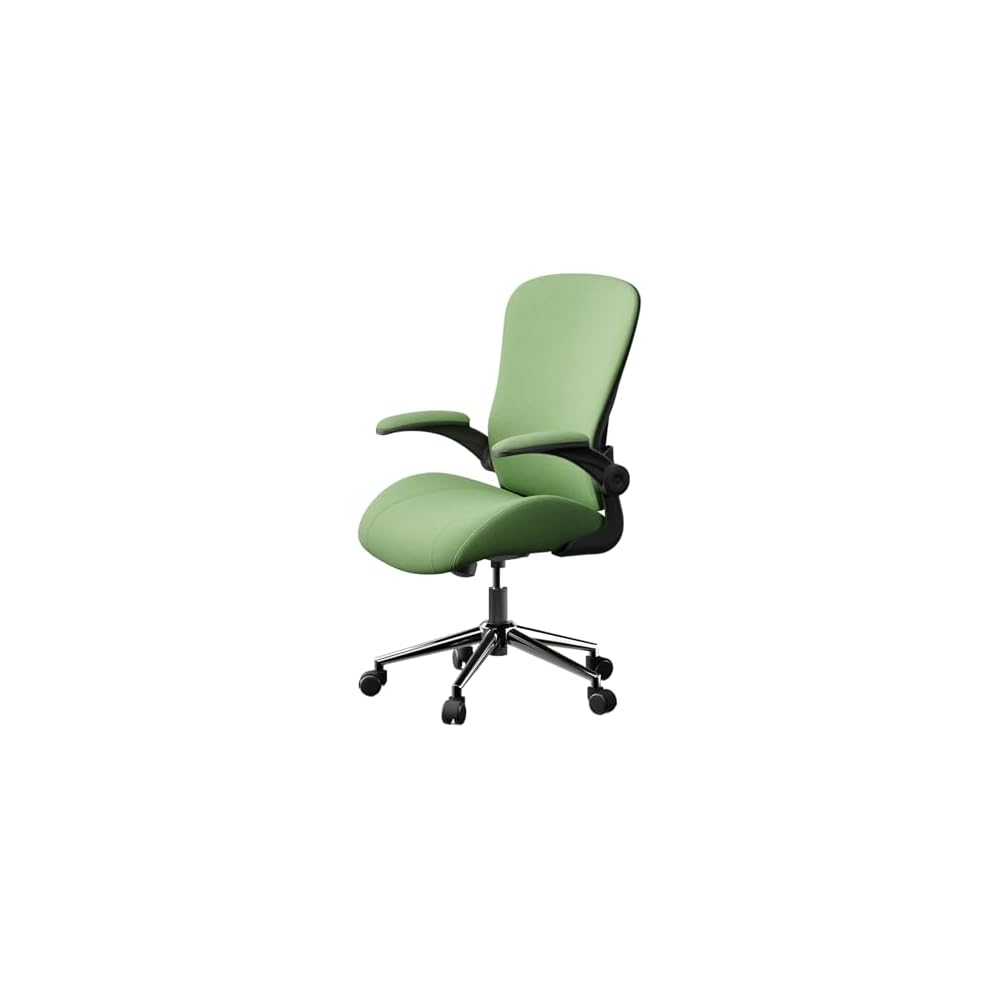 Kahki Ergonomic Office Desk Chair, Soft Fabric Thickened Curved seat Cushion with Adjustable Lumbar Support, Perfect Blend of Comfort and Good Looks, Ideal Chair for Home or Office, Khaki