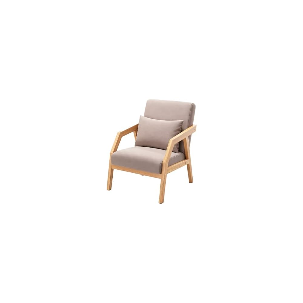 Pu Leather Accent Chair Luxury Cigar Chair with Pillow Sofa Chair