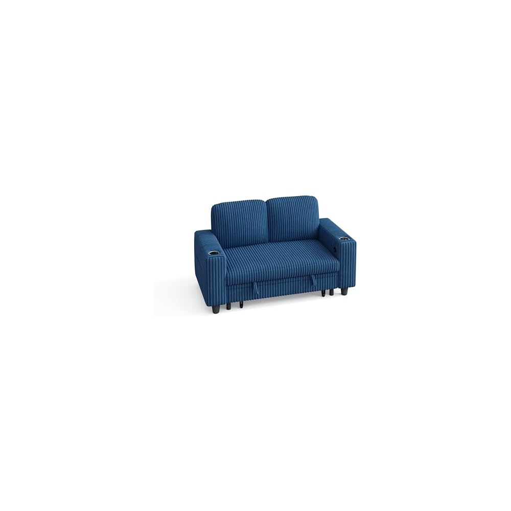 LINSY HOME Pull Out Sofa Module - Armrests (Blue)
