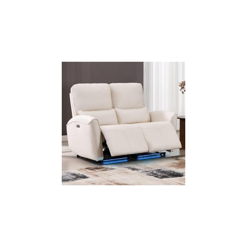 Bonzy Home Power Loveseat Recliner Sofa, White