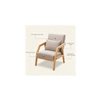 Pu Leather Accent Chair Luxury Cigar Chair with Pillow Sofa Chair