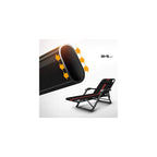 Rocking Lounger Deck Chair Multi-Angle Adjustable Recliner Massage Armrest Portable Recliner Cushion Optional (Color : Black) B Colour:B (Color : B) (A)