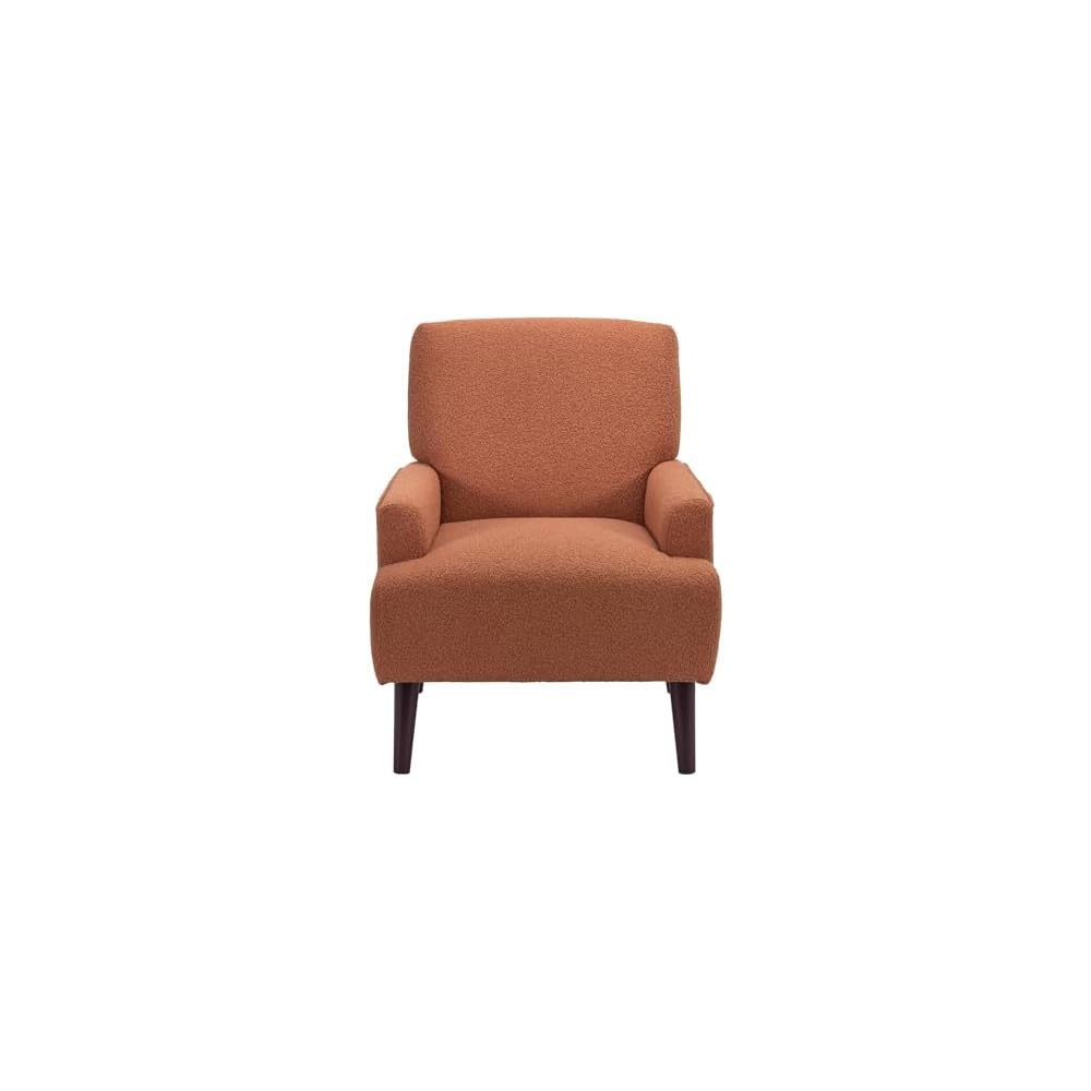 Picket House Furnishings Kiwi Boucle Orange Fabric Accent Chair