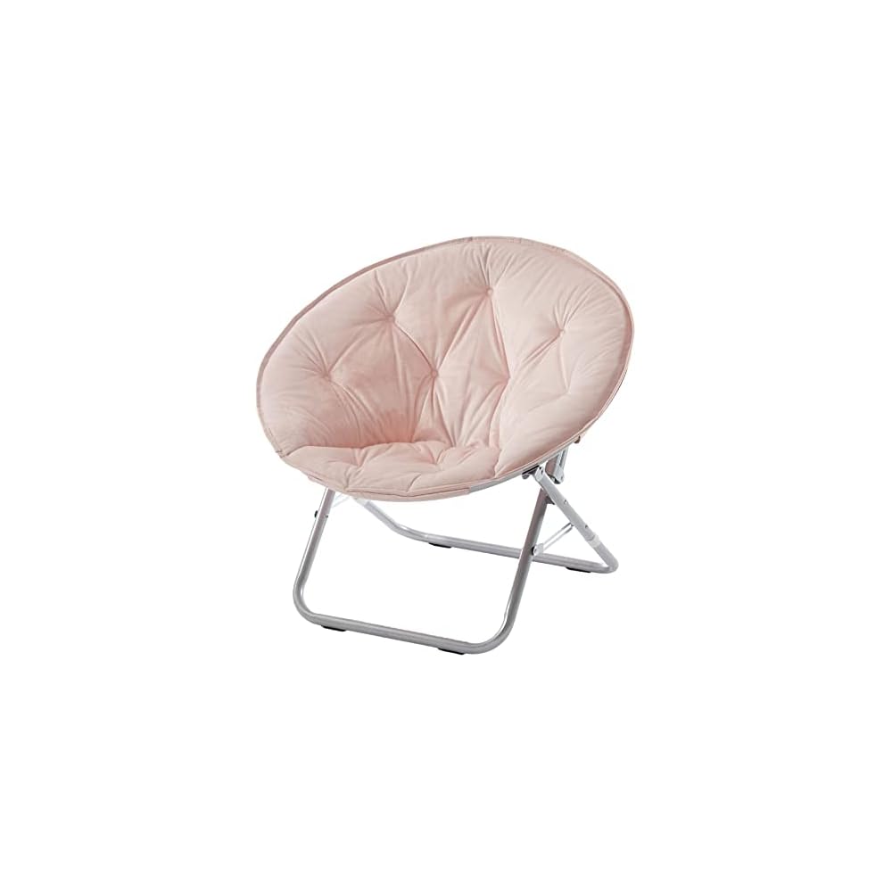 Urban Lifestyle Micromink Saucer Chair, Blush