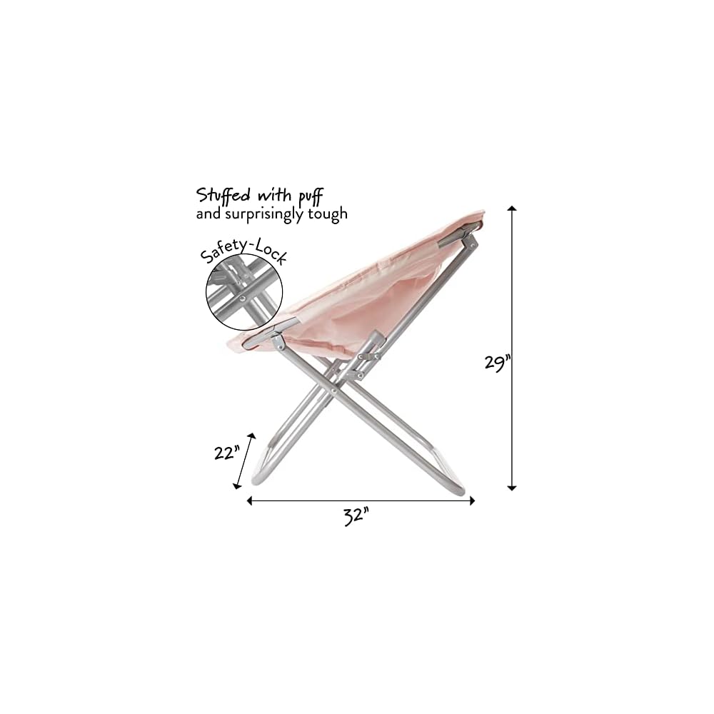 Urban Lifestyle Micromink Saucer Chair, Blush