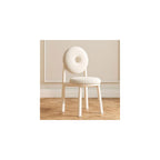 Modern Accent Office Chair - Vanity Chair Lambswools Living Room Chair Dining Chairs Midcentury with Backrest - for Living Room Bedroom Office Dining (Color : Brown, Size : Wood gr