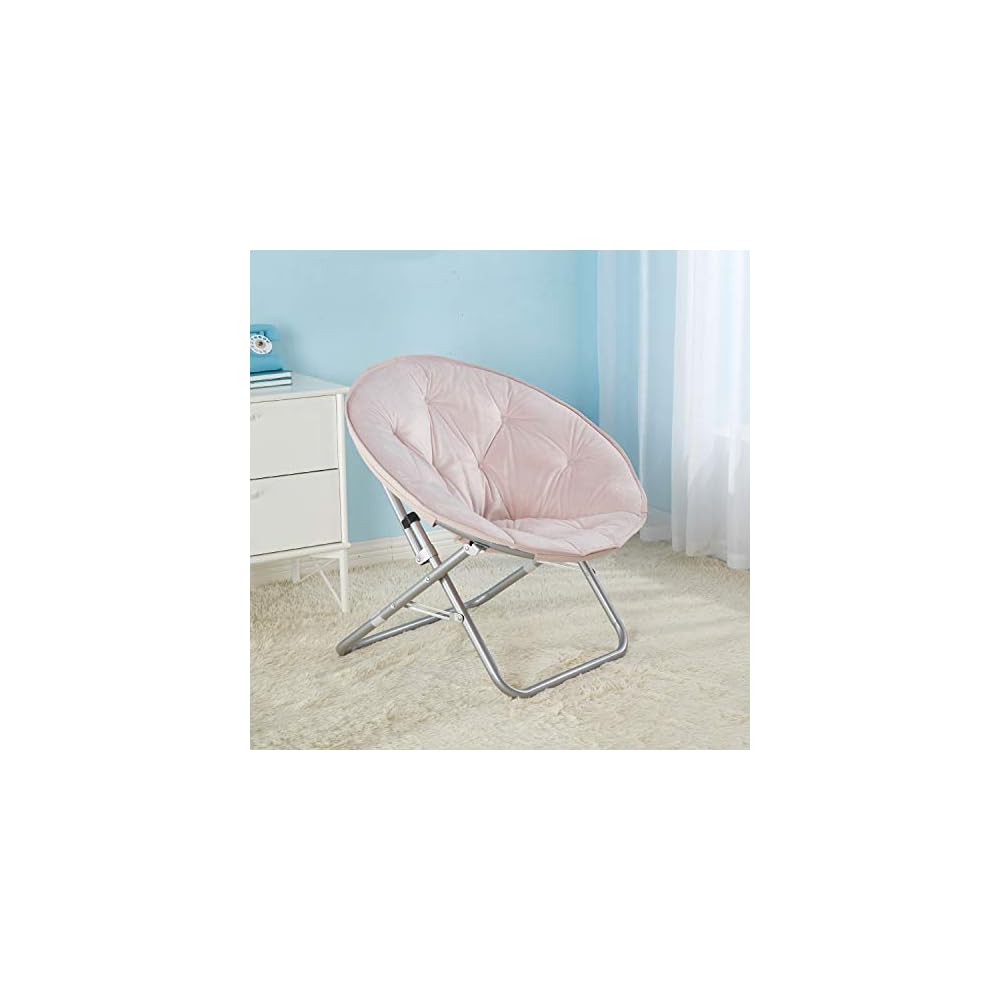 Urban Lifestyle Micromink Saucer Chair, Blush