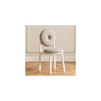 Modern Accent Office Chair - Vanity Chair Lambswools Living Room Chair Dining Chairs Midcentury with Backrest - for Living Room Bedroom Office Dining (Color : Brown, Size : Wood gr