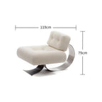Modern Minimalist Recliner Chair – Comfortable, Stylish Lounge & Reading Chair for Living Room White Chair