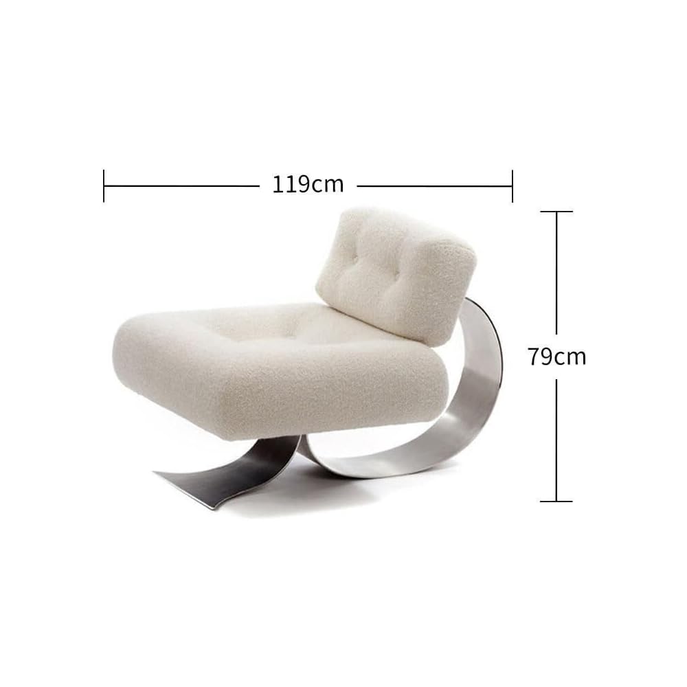 Modern Minimalist Recliner Chair – Comfortable, Stylish Lounge & Reading Chair for Living Room White Chair