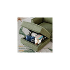 LLappuil Oversized Sectional Sofa Modular Cloud Couch with 14 Storage Seats & 12 Throw Pillows, Corduroy U Shaped Couches for Large Living Room, Rearrangable Sleeper Sofas, Scratch Resistant, Green
