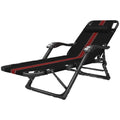Rocking Lounger Deck Chair Multi-Angle Adjustable Recliner Massage Armrest Portable Recliner Cushion Optional (Color : Black) B Colour:B (Color : B) (A)