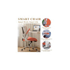 Kahki Ergonomic Office Desk Chair, Soft Fabric Thickened Curved seat Cushion with Adjustable Lumbar Support, Perfect Blend of Comfort and Good Looks, Ideal Chair for Home or Office, Khaki