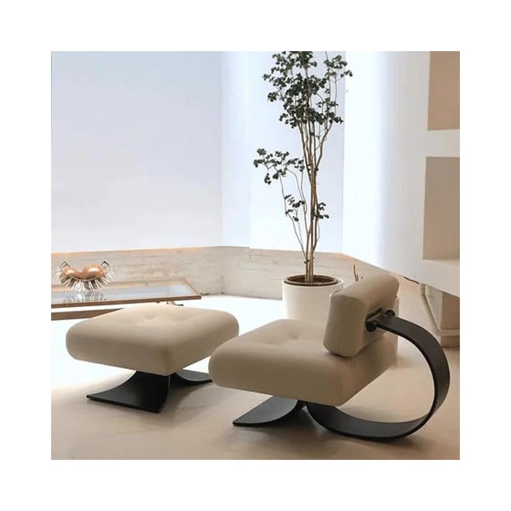 Modern Minimalist Recliner Chair – Comfortable, Stylish Lounge & Reading Chair for Living Room White Chair
