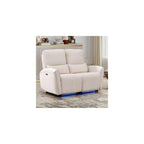 Bonzy Home Power Loveseat Recliner Sofa, White