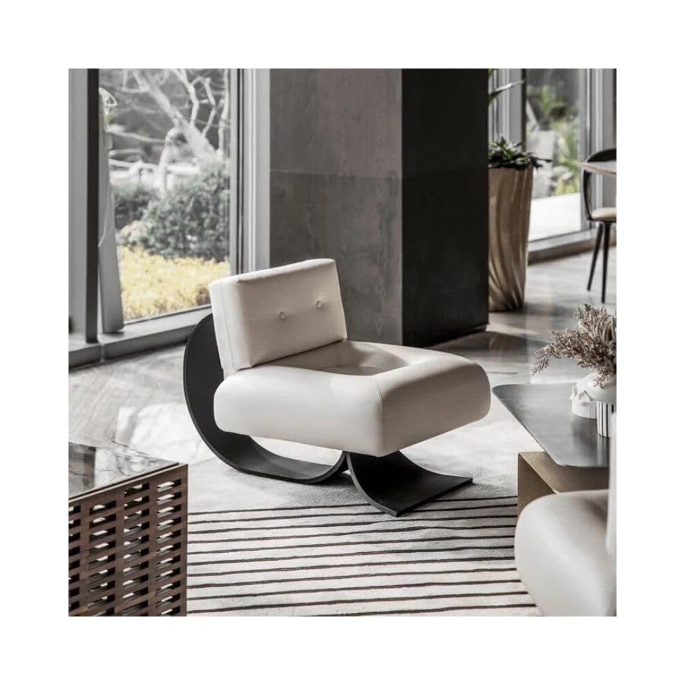 Modern Minimalist Recliner Chair – Comfortable, Stylish Lounge & Reading Chair for Living Room White Chair