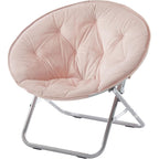 Urban Lifestyle Micromink Saucer Chair, Blush